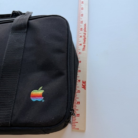 Vintage Apple Laptop Messenger Bag Black Logo Classic - Picture 4 of 7